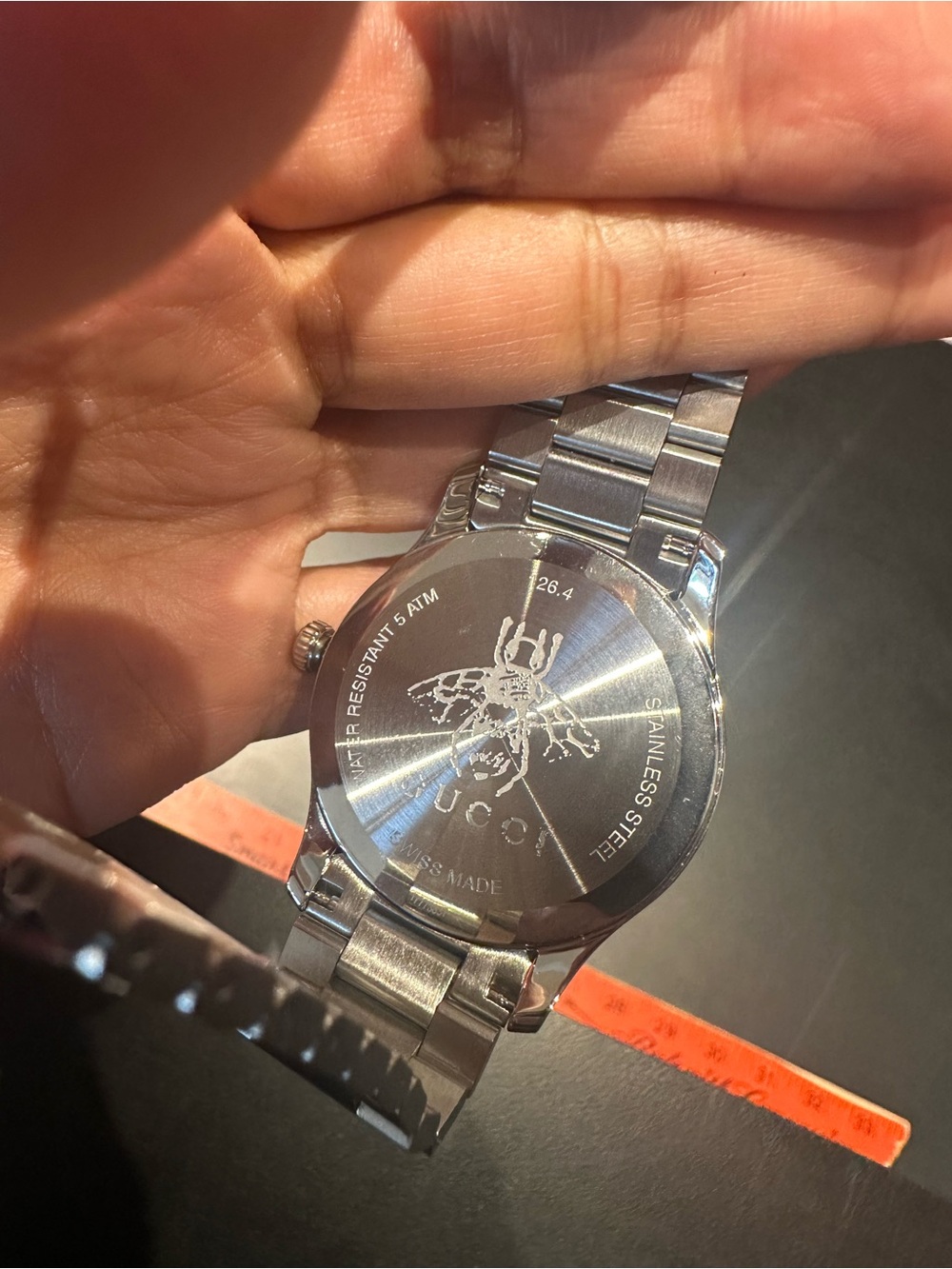 Gucci Silver Stainless Steel Bee Watch 38mm - Picture 5 of 5
